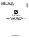 John Deere S760 STS, S770 STS, S780 STS, S785 STS and S790 STS Combines Repair Manual (TM177919)