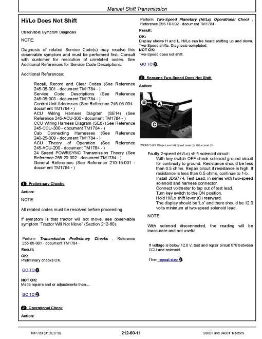 John Deere 9300T and 9400T Tracked Tractors Operation and Test Manual (TM1783) John Deere 9300T and 9400T Tracked Tractors Operation and Test Manual (TM1783)
