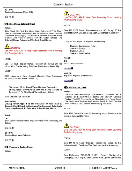 John Deere 8110, 8210, 8310 and 8410 Tractors Diagnostic Manual (TM1796) John Deere 8110, 8210, 8310 and 8410 Tractors Diagnostic Manual (TM1796)