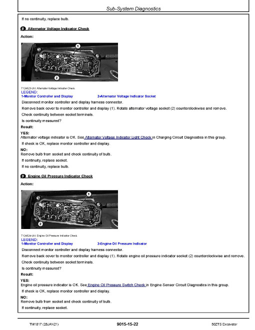 John Deere 50ZTS Compact Excavators (Metric) Operation and Test Manual (TM1817) John Deere 50ZTS Compact Excavators (Metric) Operation and Test Manual (TM1817)