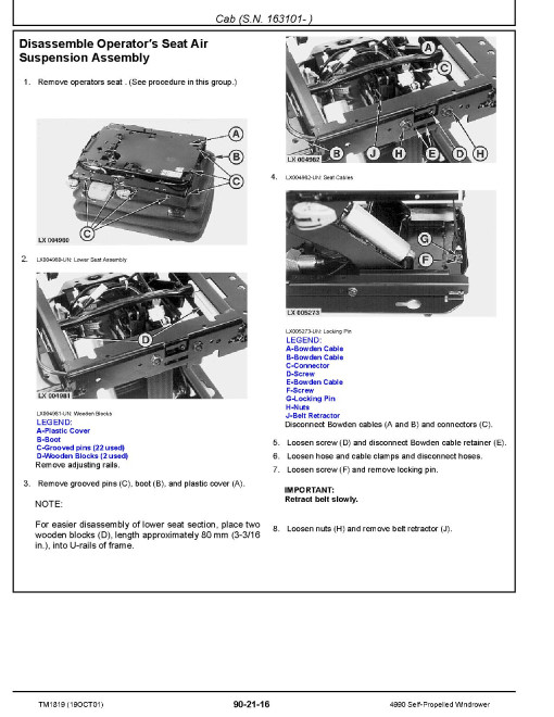 John Deere 4990 Self-Propelled Windrowers Repair Manual (TM1819) John Deere 4990 Self-Propelled Windrowers Repair Manual (TM1819)