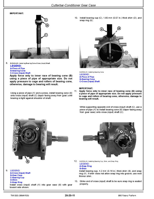 John Deere 990 Rotary Platforms Technical Manual (TM1830) John Deere 990 Rotary Platforms Technical Manual (TM1830)
