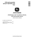 John Deere 4700 Self-Propelled Sprayers Operation and Test Manual (TM1833)