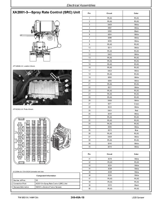 John Deere LS20 (SN from 024001) Mounted Sprayers Diagnostic Technical Manual (TM185319)