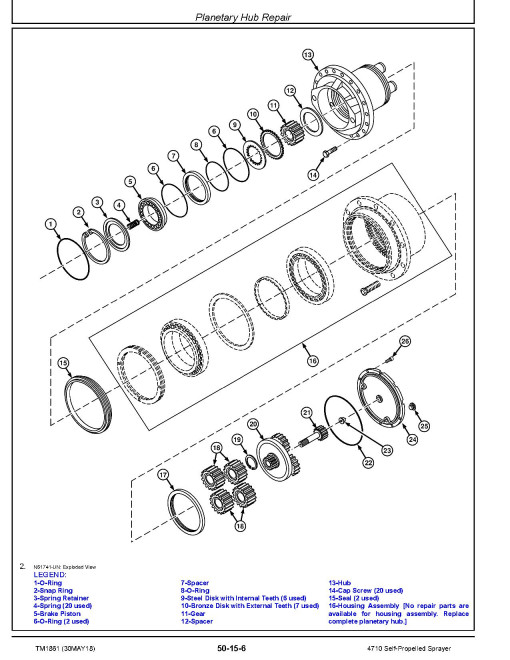 John Deere 4710 Self-Propelled Sprayers Repair Manual (TM1861) John Deere 4710 Self-Propelled Sprayers Repair Manual (TM1861)