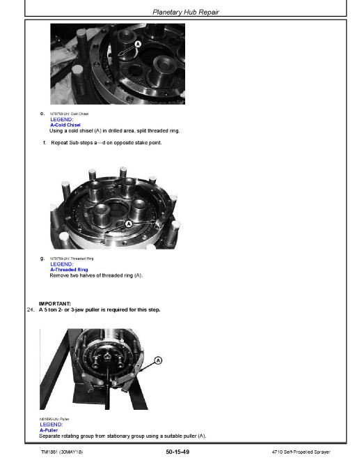John Deere 4710 Self-Propelled Sprayers Repair Manual (TM1861) John Deere 4710 Self-Propelled Sprayers Repair Manual (TM1861)