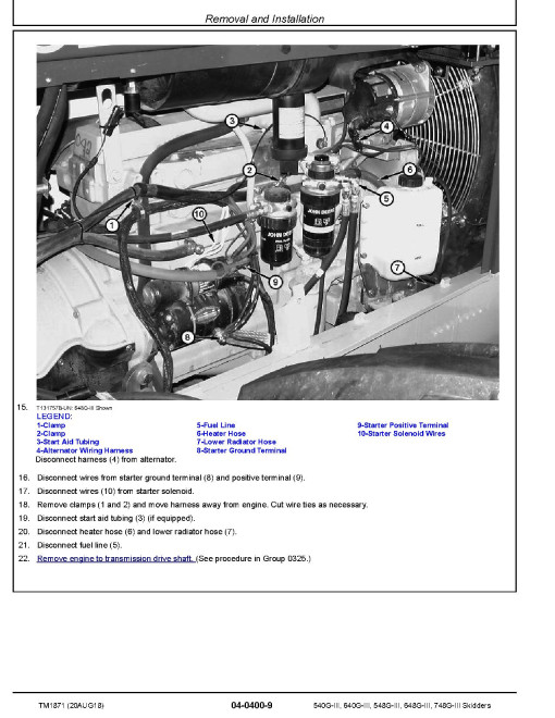 John Deere 540G-III, 640G-III Skidders, 548G-III, 648G-III and 748G-III Grapple Skidders (SN:-586336) Repair Manual (TM1871) John Deere 540G-III, 640G-III Skidders, 548G-III, 648G-III and 748G-III Grapple Skidders (SN:-586336) Repair Manual (TM1871)