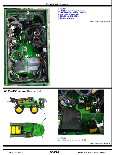 John Deere 332M and 340M Self-Propelled Sprayers (Europe) Technical Manual (TM187319)