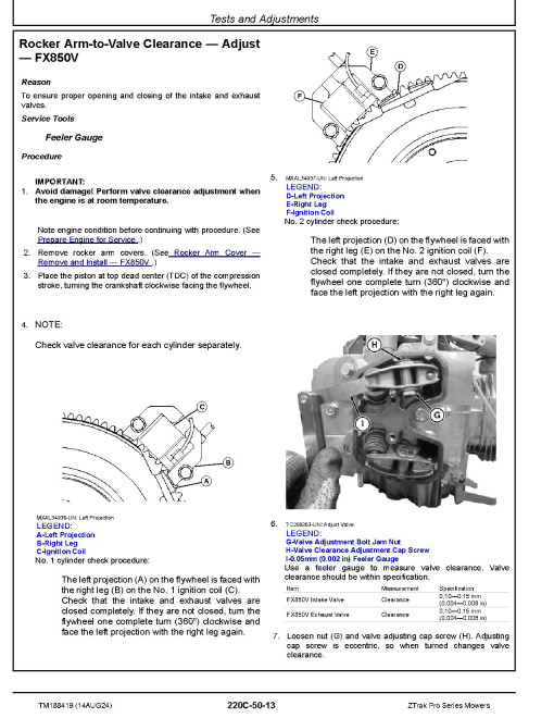 John Deere ZTrak Pro Z915E, Z920M/R, Z930M/R, Z950M/R, Z955M/R, Z960M/R, Z965M/R, Z970R, Z985R Mowers Technical Manual (TM188419)