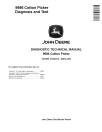 John Deere 9986 Cotton Pickers Diagnostic Manual (TM1899)