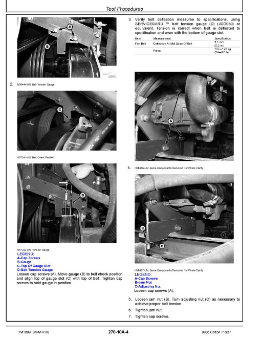 John Deere 9986 Cotton Pickers Diagnostic Manual (TM1899) John Deere 9986 Cotton Pickers Diagnostic Manual (TM1899)