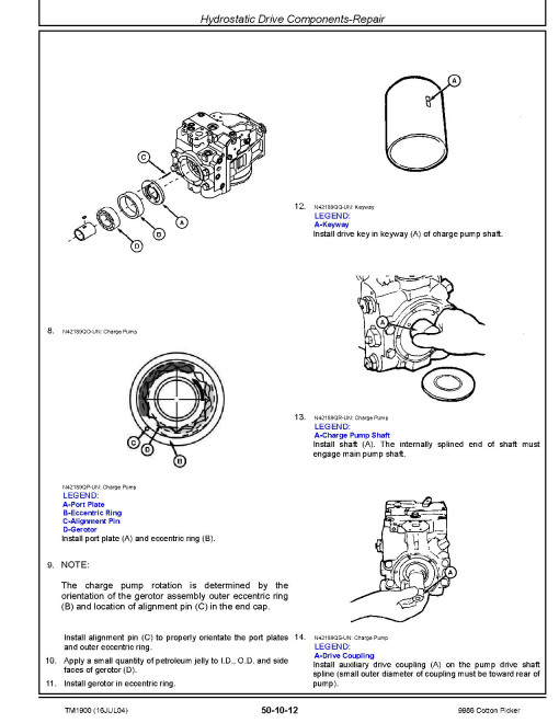 John Deere 9986 (SN. from 016001) Cotton Pickers Repair Manual (TM1900) John Deere 9986 (SN. from 016001) Cotton Pickers Repair Manual (TM1900)