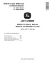 John Deere 9650 STS (SN: 000001-695500) and 9750 STS (SN: 000001-695600) Combines Repair Manual (TM1901)