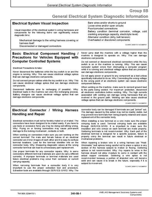 John Deere AMS (AG Management Solutions) Systems Technical Manual (TM1909)