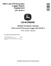 John Deere 330LC and 370 (SN: 081001-) Excavator Loggers Repair Manual Supplement (TM1911)