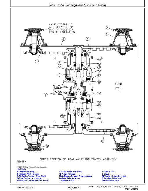 John Deere 670C, 670CH, 672CH, 770C, 770CH and 772CH Series II Motor Graders Repair Manual (TM1915) John Deere 670C, 670CH, 672CH, 770C, 770CH and 772CH Series II Motor Graders Repair Manual (TM1915)
