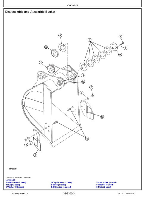 John Deere 160C LC Crawler Excavators Repair Manual (TM1933) John Deere 160C LC Crawler Excavators Repair Manual (TM1933)