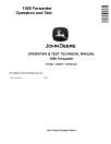 John Deere 1058 Wheeled Forwarders Operation and Test Manual (TM1942)