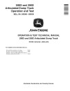 John Deere 250D and 300D Articulated Dump Trucks (BELL SN: 200366-200536) Operation and Test Manual (TM1950)