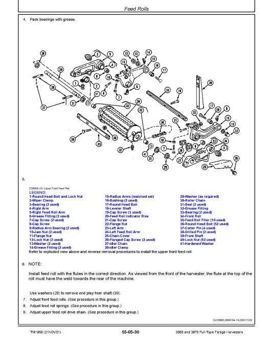 John Deere 3955 and 3975 Pull-Type Forage Harvesterss Repair Manual (TM1958) John Deere 3955 and 3975 Pull-Type Forage Harvesterss Repair Manual (TM1958)