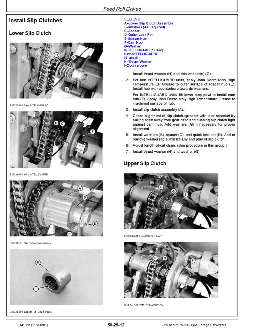 John Deere 3955 and 3975 Pull-Type Forage Harvesterss Repair Manual (TM1958) John Deere 3955 and 3975 Pull-Type Forage Harvesterss Repair Manual (TM1958)
