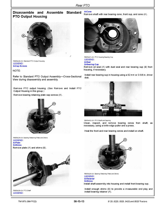 John Deere 8120, 8220, 8320, 8420 and 8520 Tractors Repair Manual (TM1970) John Deere 8120, 8220, 8320, 8420 and 8520 Tractors Repair Manual (TM1970)