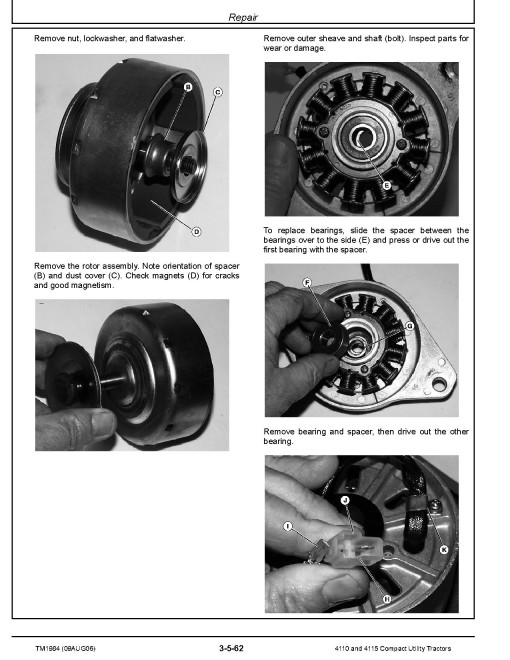 John Deere 4110 and 4115 Compact Utility Tractors Technical Manual (TM1984) John Deere 4110 and 4115 Compact Utility Tractors Technical Manual (TM1984)