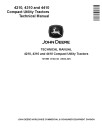 John Deere 4210, 4310 and 4410 Compact Utility Tractors Technical Manual (TM1985)