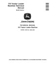 John Deere 110 Tractor Loader Backhoe Technical Manual (TM1987)
