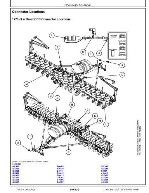 John Deere 1770NT 16-Row and 1770NT CCS 16-Row Planters (SN. up to 740100) Diagnostic Manual (TM2018) John Deere 1770NT 16-Row and 1770NT CCS 16-Row Planters (SN. up to 740100) Diagnostic Manual (TM2018)