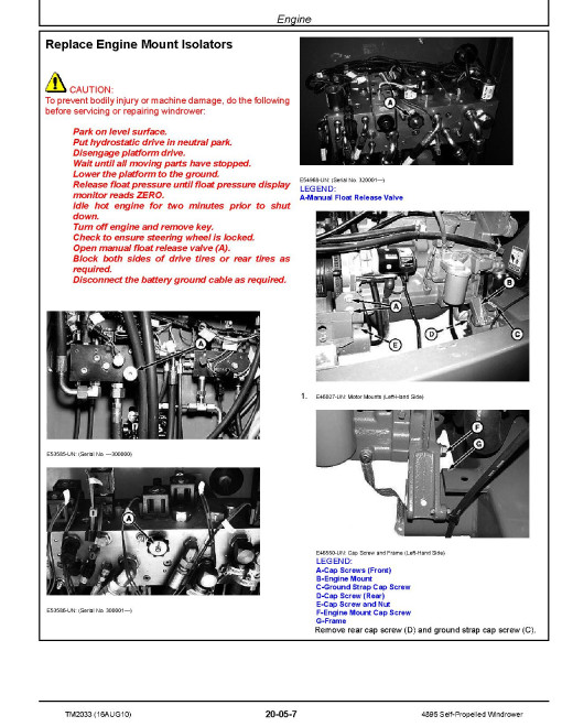 John Deere 4895 Self-Propelled Windrowers Repair Manual (TM2033) John Deere 4895 Self-Propelled Windrowers Repair Manual (TM2033)