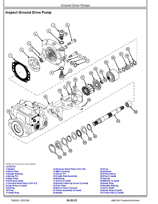 John Deere 4995 Self-Propelled Windrowers Repair Manual (TM2035) John Deere 4995 Self-Propelled Windrowers Repair Manual (TM2035)