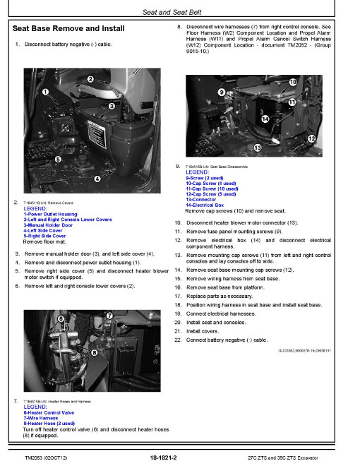 John Deere 27C ZTS and 35C ZTS Compact Excavators Repair Manual (TM2053) John Deere 27C ZTS and 35C ZTS Compact Excavators Repair Manual (TM2053)
