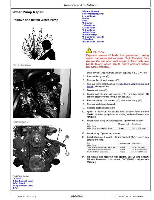 John Deere 27C ZTS and 35C ZTS Compact Excavators Repair Manual (TM2053) John Deere 27C ZTS and 35C ZTS Compact Excavators Repair Manual (TM2053)