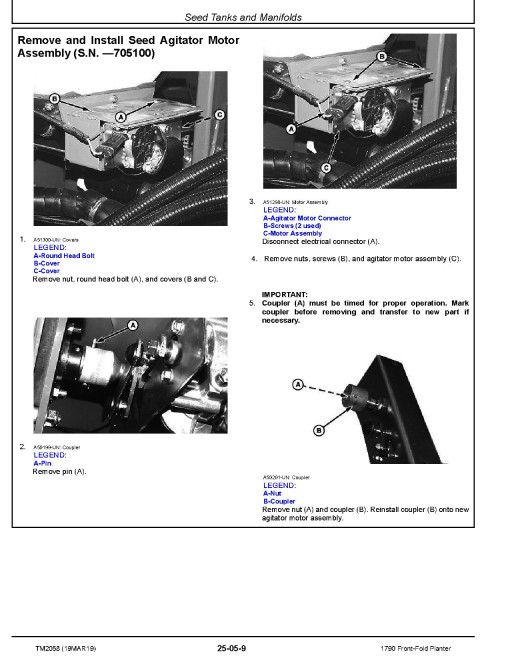 John Deere 1790 Front-Fold Planters Repair Manual (TM2058) John Deere 1790 Front-Fold Planters Repair Manual (TM2058)