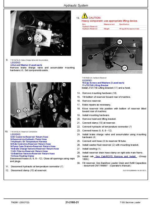 John Deere 710G Backhoe Loaders Repair Manual (TM2061) John Deere 710G Backhoe Loaders Repair Manual (TM2061)