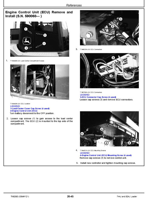John Deere 744J and 824J 4WD Loaders Operation and Test Manual (TM2083) John Deere 744J and 824J 4WD Loaders Operation and Test Manual (TM2083)