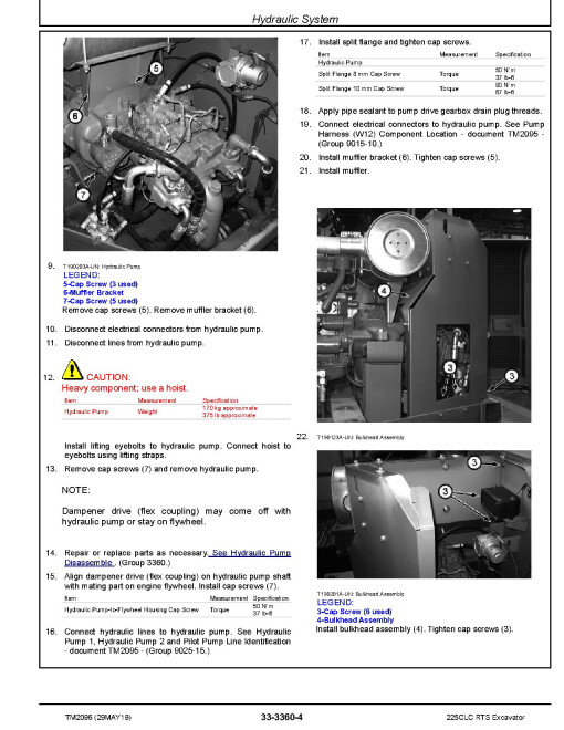 John Deere 225C LC RTS Crawler Excavators Repair Manual (TM2096) John Deere 225C LC RTS Crawler Excavators Repair Manual (TM2096)