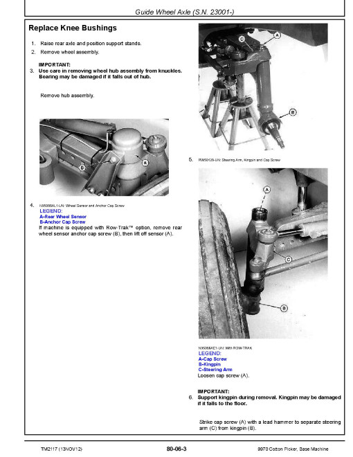 John Deere 9970 Cotton Pickers Repair Manual (TM2117) John Deere 9970 Cotton Pickers Repair Manual (TM2117)