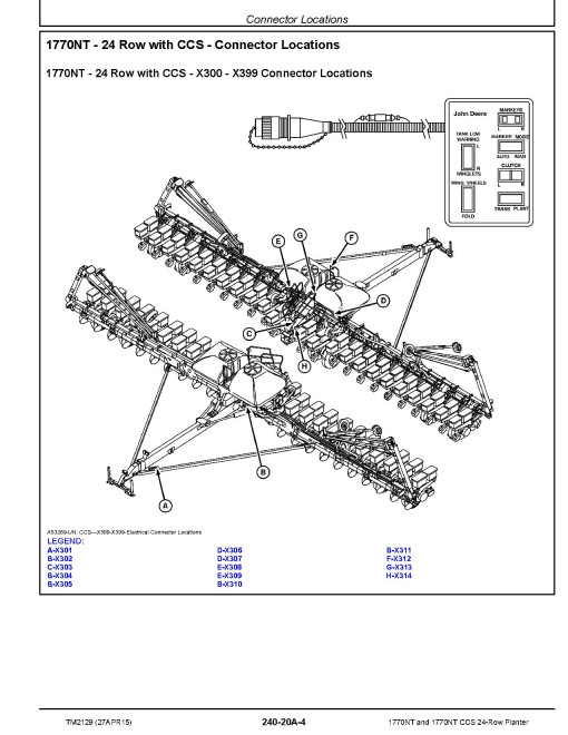 John Deere 1770NT and 1770NT CCS 24-Row Planters (SN: 730101-735100) Diagnostic Manual (TM2129)