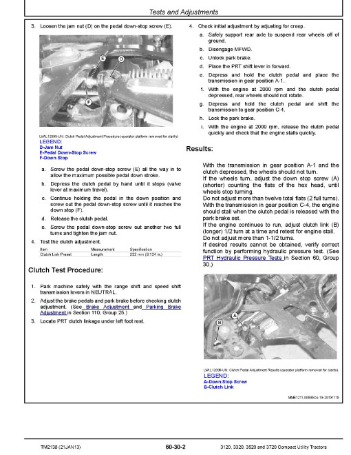 John Deere 3120, 3320, 3520 and 3720 Compact Utility Tractors Repair Manual (TM2138) John Deere 3120, 3320, 3520 and 3720 Compact Utility Tractors Repair Manual (TM2138)