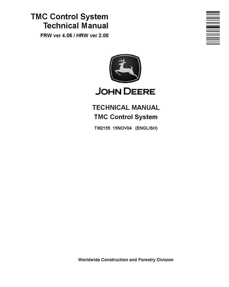 John Deere TMC Control Systems Technical Manual (TM2155)