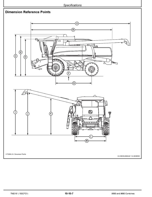 John Deere 9560 (SN. from 705201) and 9660 (SN. from 705201) Combines Repair Manual (TM2161) John Deere 9560 (SN. from 705201) and 9660 (SN. from 705201) Combines Repair Manual (TM2161)