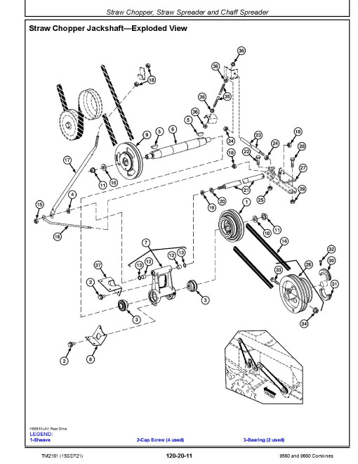 John Deere 9560 (SN. from 705201) and 9660 (SN. from 705201) Combines Repair Manual (TM2161) John Deere 9560 (SN. from 705201) and 9660 (SN. from 705201) Combines Repair Manual (TM2161)