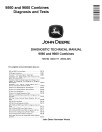 John Deere 9560 (SN. from 705201) and 9660 (SN. from 705201) Combines Diagnostic Manual (TM2162)