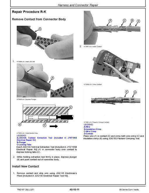 John Deere 1290, 1291, 1293, 494, 592, 692, 693, 694, 892, 893 and 894 Corn Heads Repair Manual (TM2167) John Deere 1290, 1291, 1293, 494, 592, 692, 693, 694, 892, 893 and 894 Corn Heads Repair Manual (TM2167)