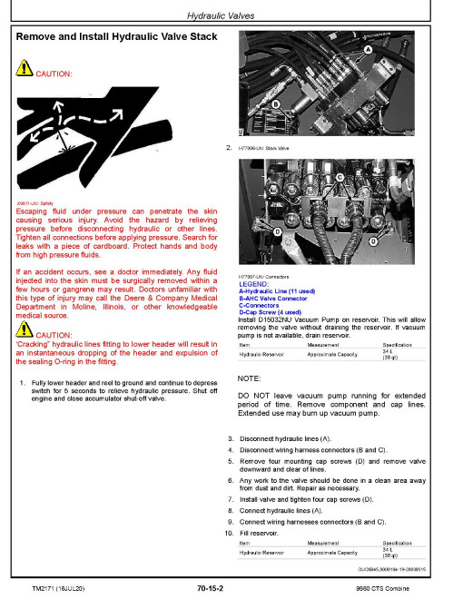 John Deere 9660 CTS (SN. ftom 705401) Combines Repair Manual (TM2171) John Deere 9660 CTS (SN. ftom 705401) Combines Repair Manual (TM2171)
