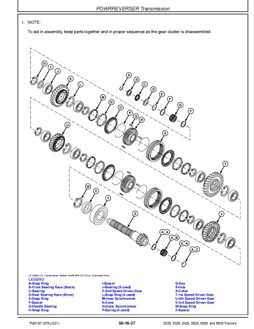 John Deere 5225, 5325, 5425, 5525, 5603 and 5625 Tractors Repair Manual (TM2187) John Deere 5225, 5325, 5425, 5525, 5603 and 5625 Tractors Repair Manual (TM2187)