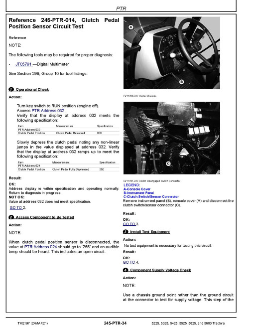 John Deere 5225, 5325, 5425, 5525, 5603 and 5625 Tractors Diagnostic Manual (TM2197) John Deere 5225, 5325, 5425, 5525, 5603 and 5625 Tractors Diagnostic Manual (TM2197)