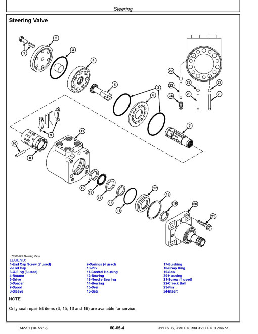 John Deere 9560i STS, 9880 STS and 9880i STS Combines Repair Manual (TM2201) John Deere 9560i STS, 9880 STS and 9880i STS Combines Repair Manual (TM2201)